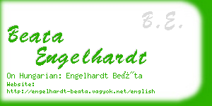beata engelhardt business card